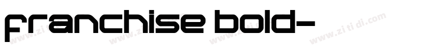 franchise bold字体转换 franchise bold字体转换